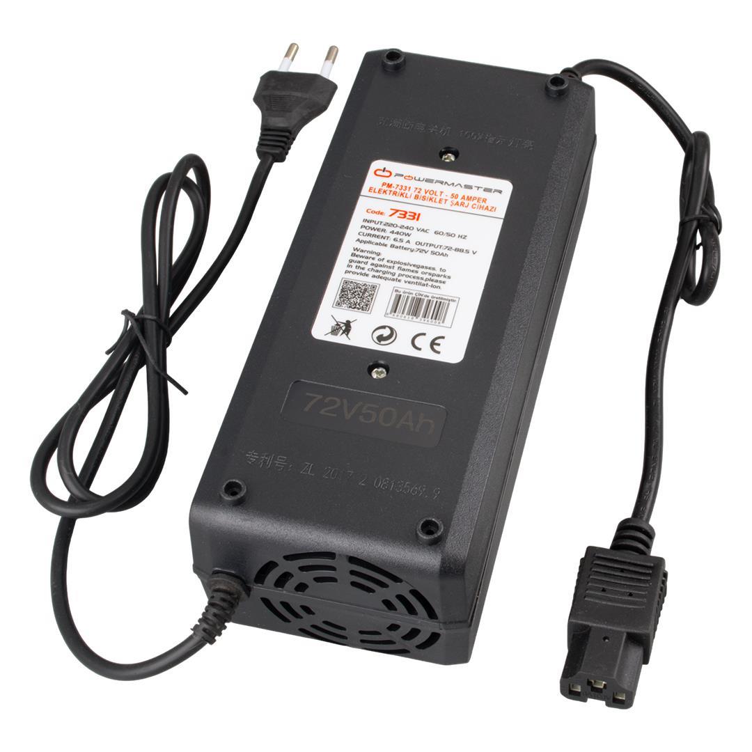 Powermaster PM-7331 72 Volt - 50 Amper Elektrikli Bisiklet Şarj Cihazı