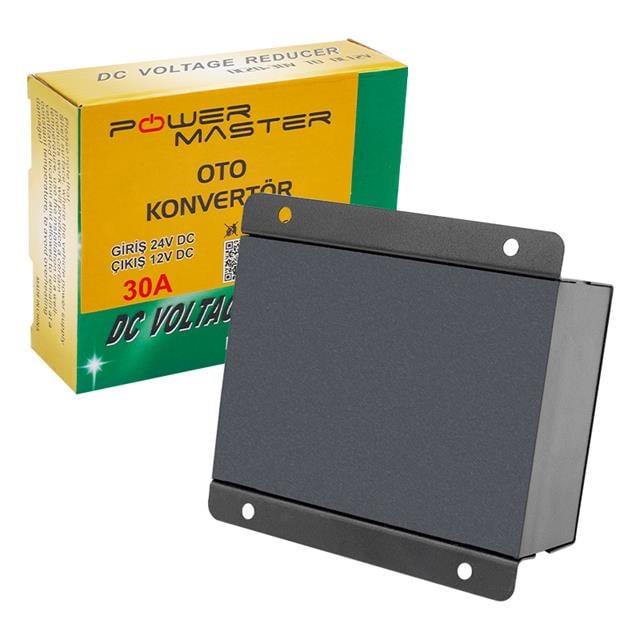 Powermaster PM-8202 24V Dc / 12V Dc 30 Amper Oto Konvertör