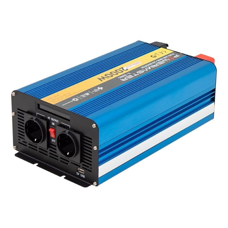 Powermaster PWR-2000 12 Volt 2000 Watt Pure Sinüs Wave İnverter