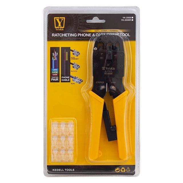 Powermaster YK-2008R RJ11-RJ12-RJ22-RJ45 Sıkma Pensesi