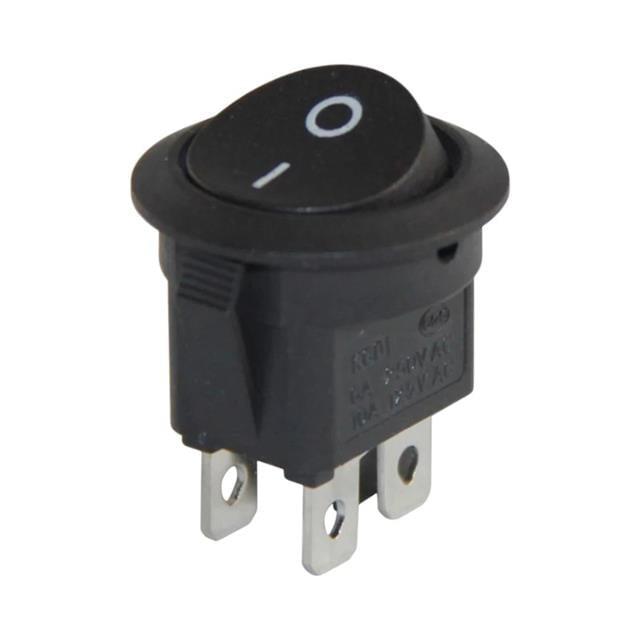 Powermaster Yuvarlak 4 Pinli Işıksız On-Off Anahtar IC-133-4