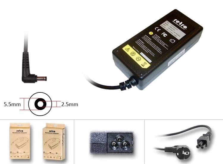 RETRO Delta-Liteon 19V 3.42A 65W Notebook Adaptör RPA-AC281 (RNA-DT01)