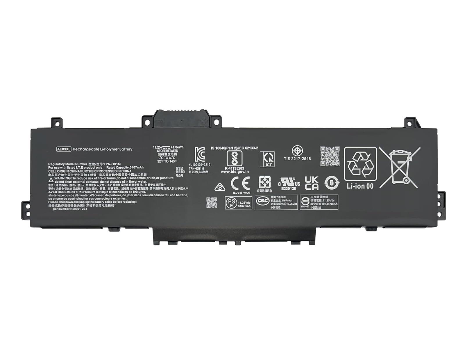 RETRO Hp 240 G10, 250 G10, AE03XL Notebook Bataryası