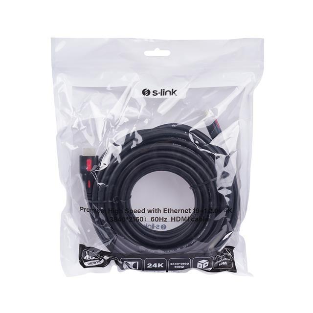 S-Link SL-HDM4K10 19+1  V2.0 4K 60Hz 10 Metre Hdmi Kablo