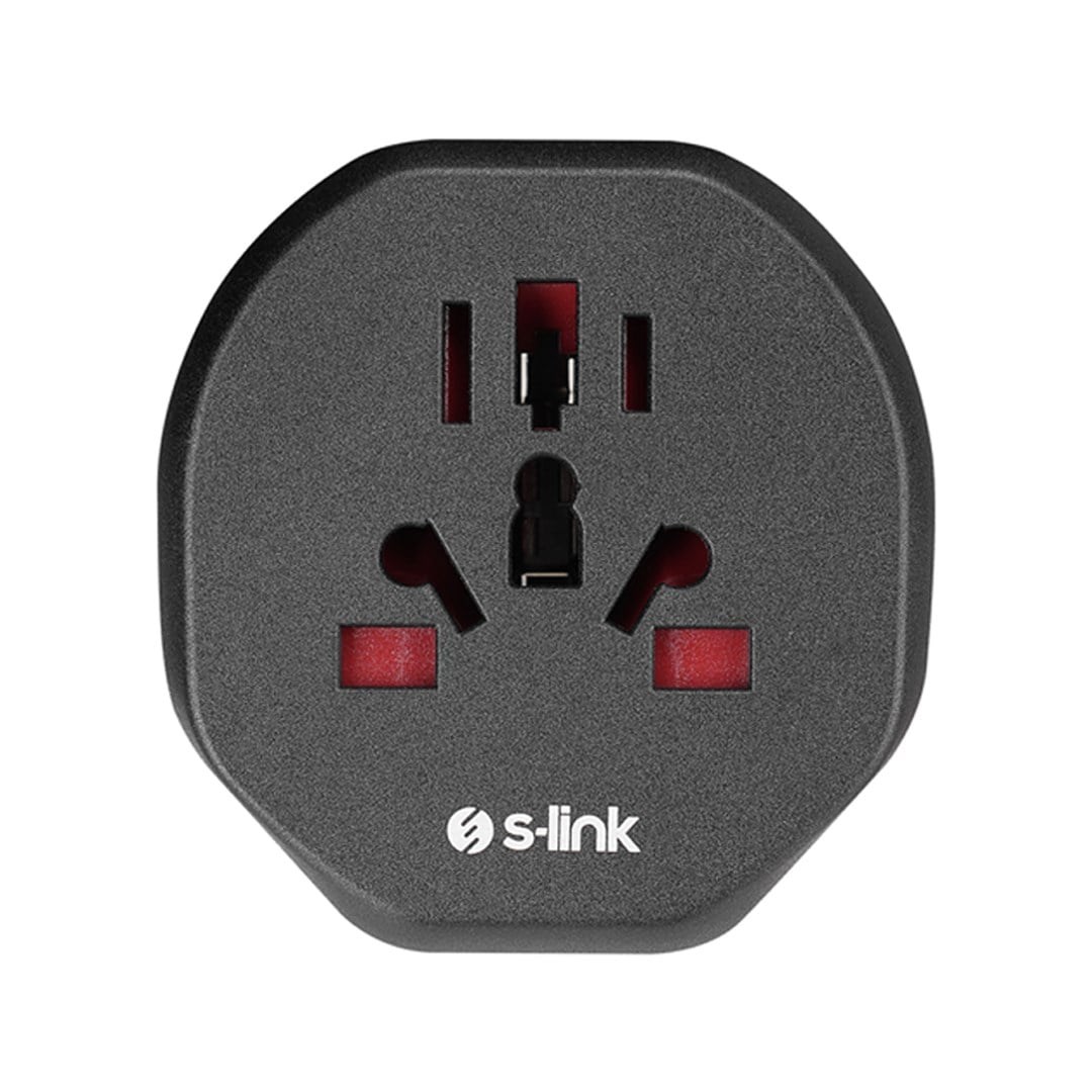 S-Link SL-WL09 Çok Amaçlı Universal Avrupa Çıkışlı - Türk Priz Çevirici