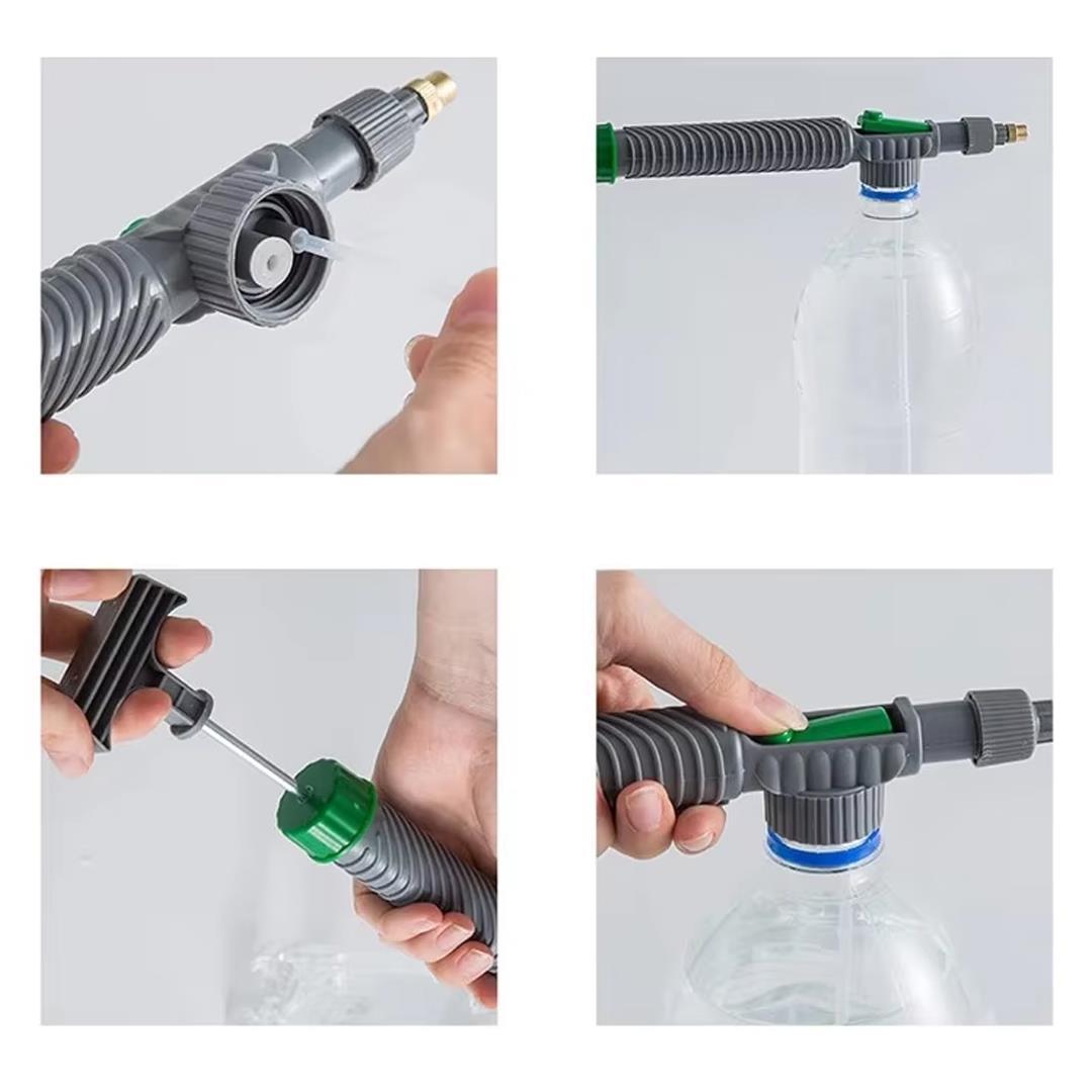 Sunup SN-24910 Ayarlanabilir Basınçlı Su Köpük Püskürtme Başlığı (Tüm Pet Şişelere Uyumlu)
