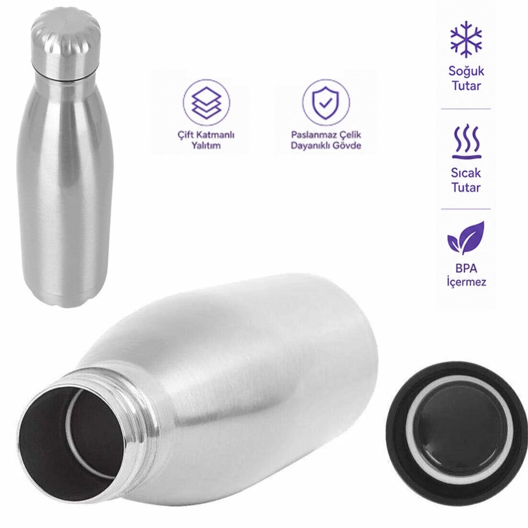 Sunup SN-25712 Şişe Tipi 750 Ml. Paslanmaz Çelik Termos