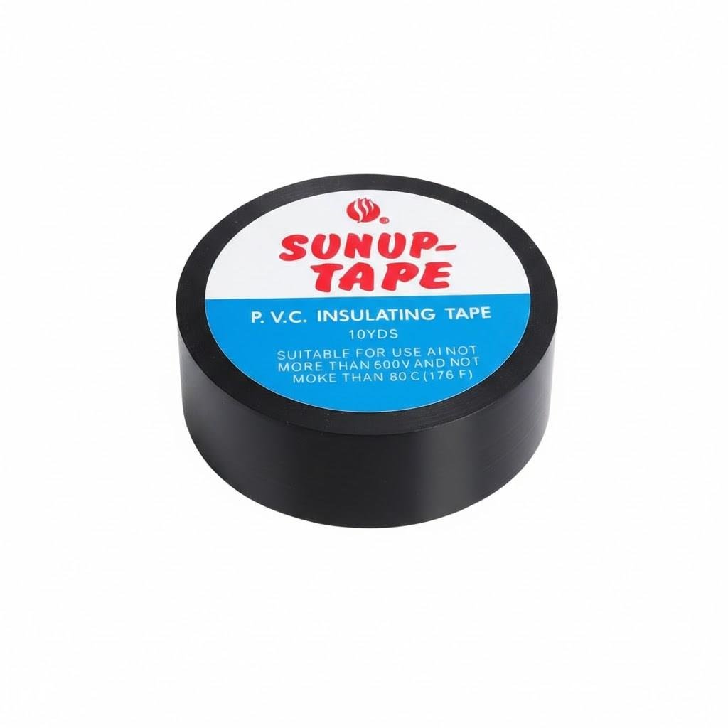 Sunup SN-27918 Siyah 0.13x18mm İzole PVC Elektrik Yalıtım Bant (5'li Paket)