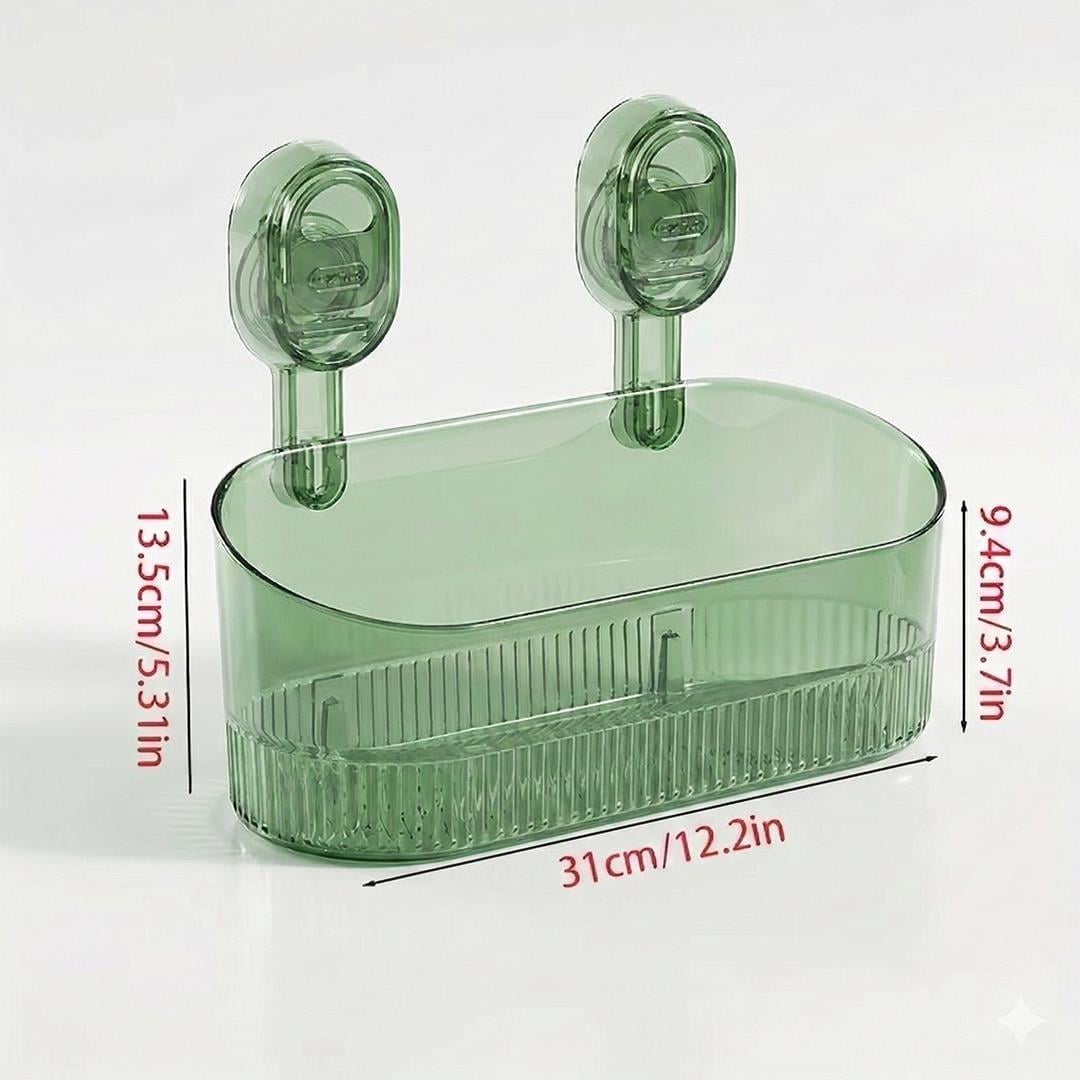 Sunup SN-29266 Vantuzlu Şeffaf Banyo Mutfak Rafı Organizer