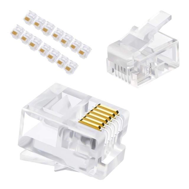 Telefon Soketi 6P/6C (100'Lü Paket)