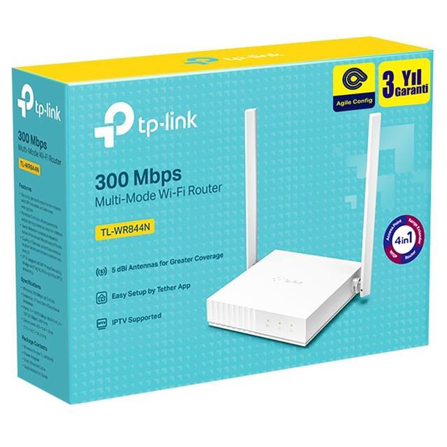 TP-Link TL-WR844N 300 Mbps 5 Dbi Multi-Mode Wifi Router (Agile Config)