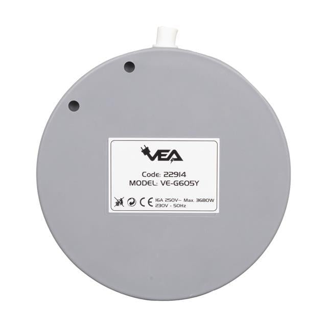 Vea VE-G605Y 5'Li Anahtarlı 1.5 Metre Grup Priz