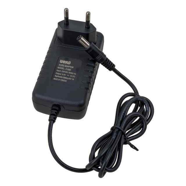Weko 8.4 Volt - 1 Amper 8.4 Watt 5.5*2.5 Uçlu Lityum Pil Ledli Yerli Üretim Şarj Adaptörü