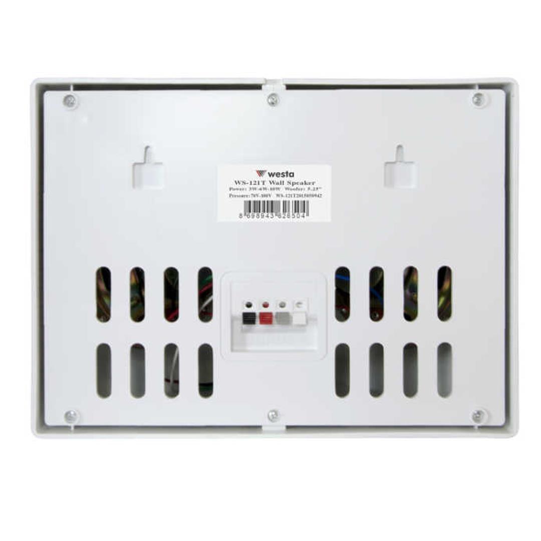 Westa WS-121T Beyaz 12 Cm Çift Yönlü 10 Watt 70-100V Trafolu Sütun Hoparlör