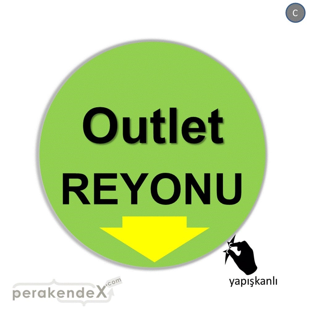 outlet reyonu CAMA YAPIŞAN FOLYO -oval,tek yön baskı