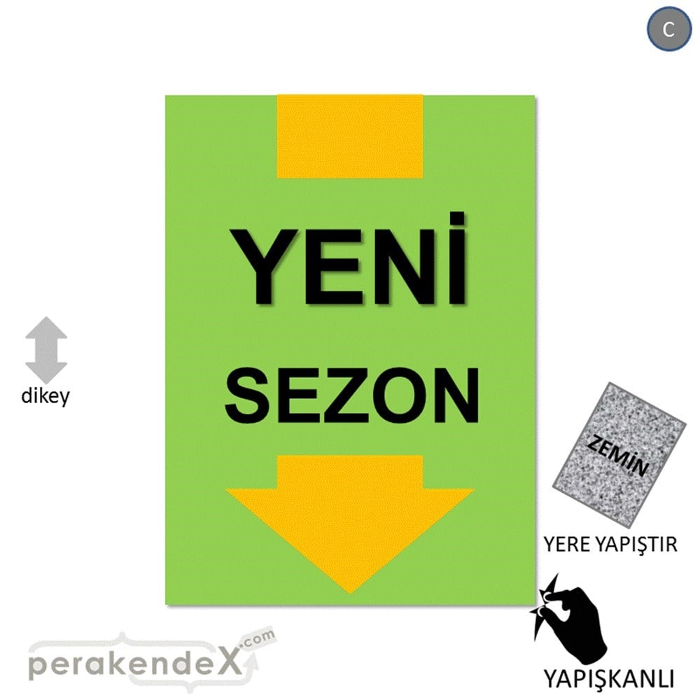yeni sezon * YER ZEMİNE YAPIŞIR -dikdörtgen,tek yön baskı
