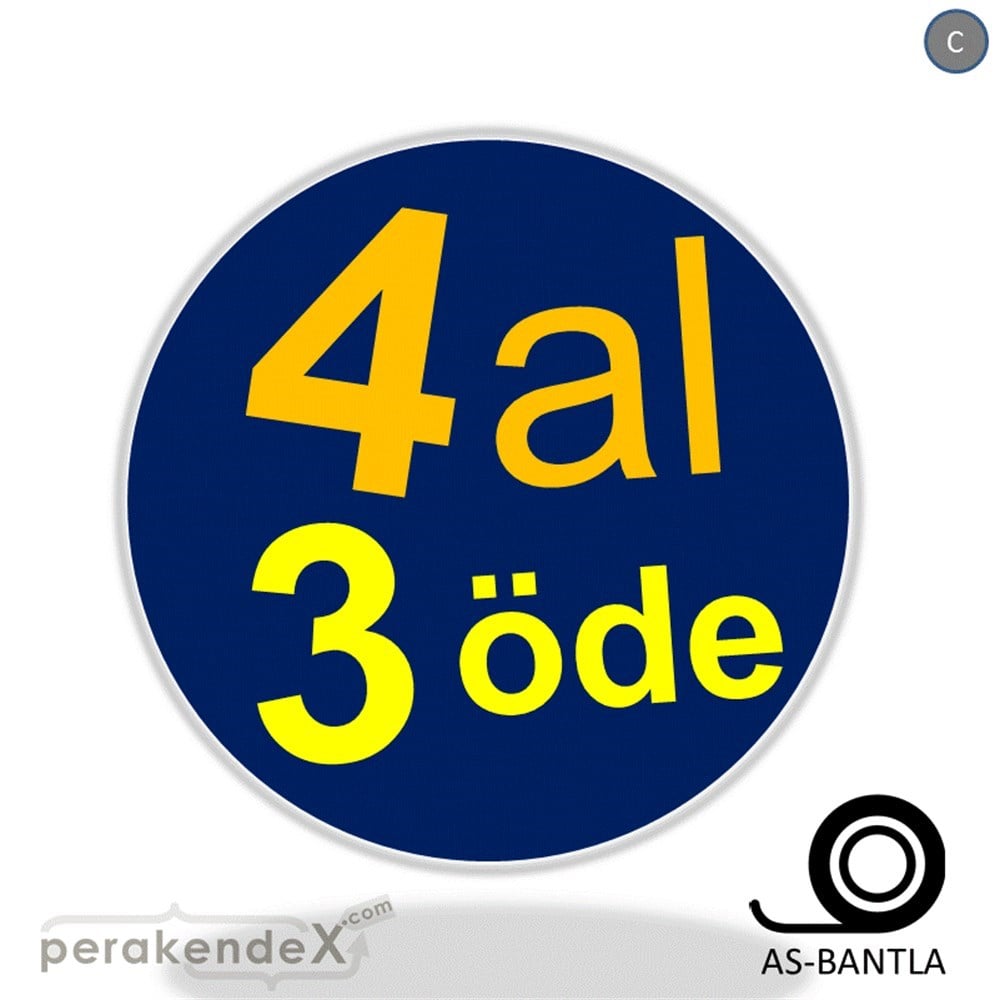 4 al 3 öde SERT PLASTİK POSTER -oval,tek yön baskı