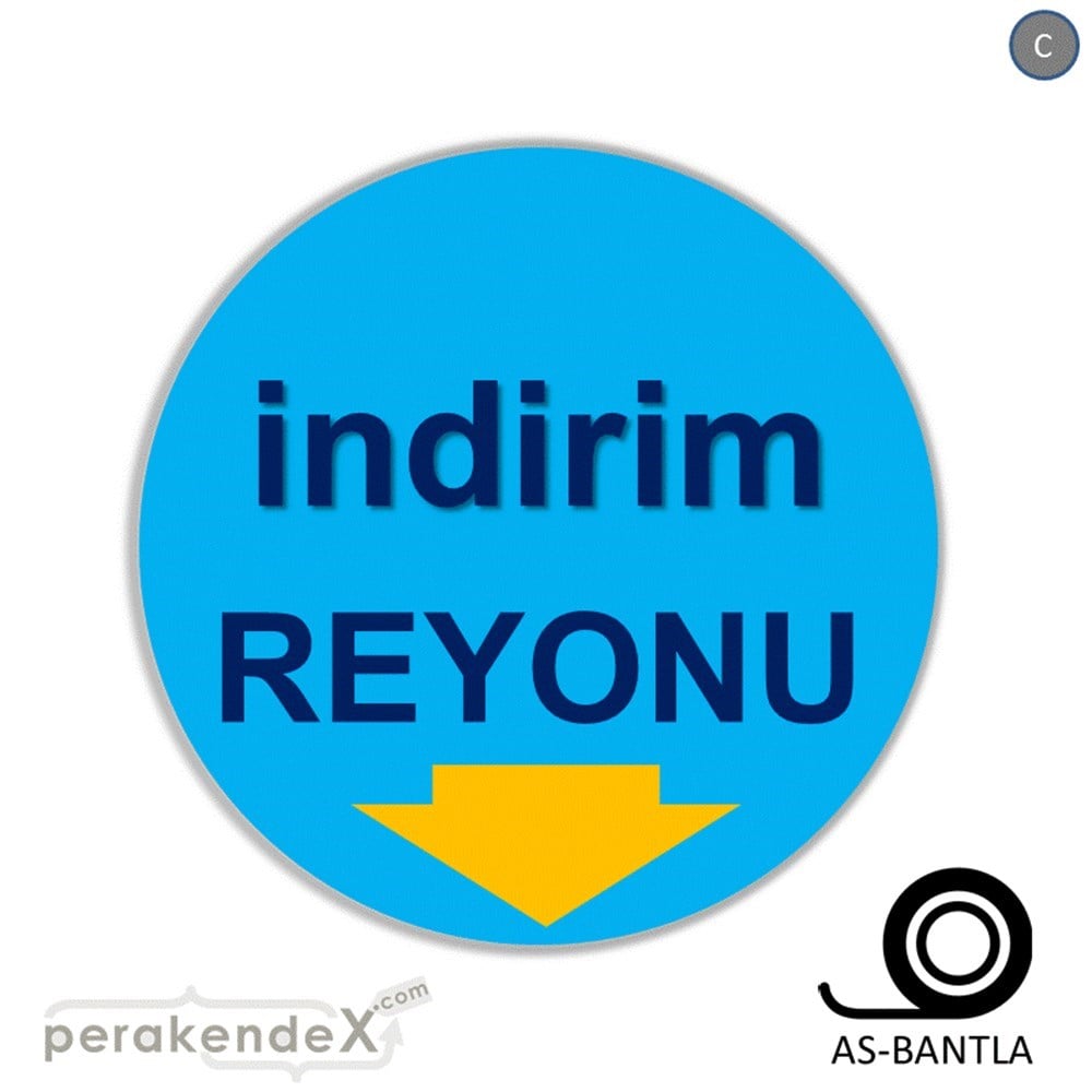 indirim reyonu SERT PLASTİK POSTER -oval,tek yön baskı