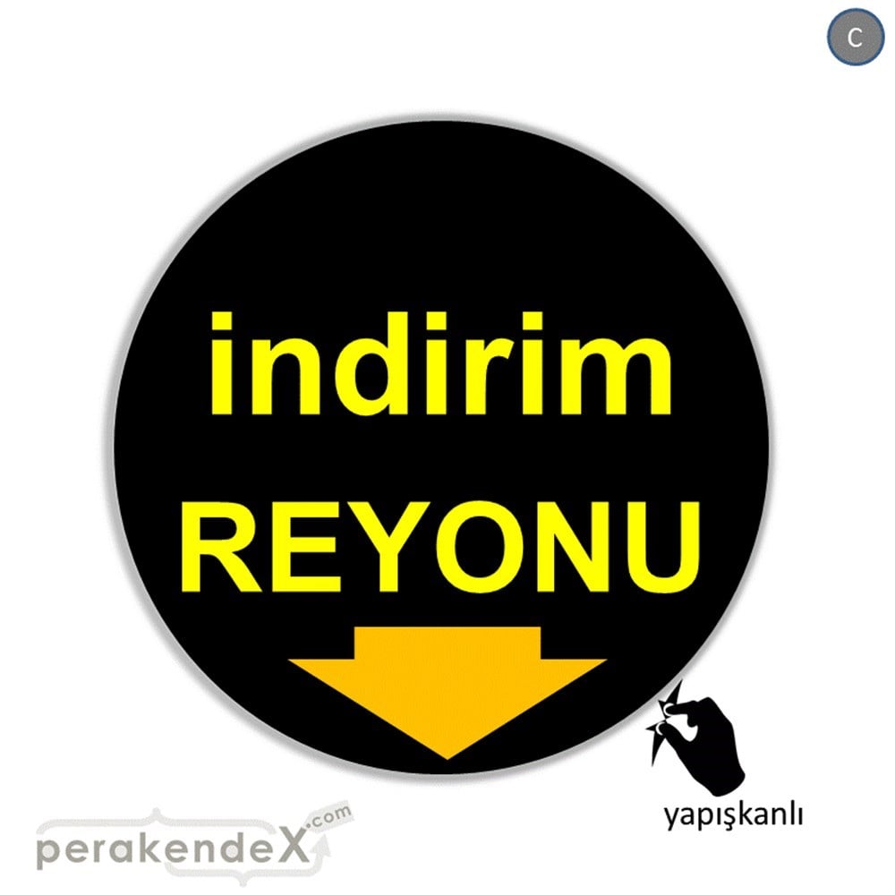 indirim reyonu CAMA YAPIŞAN FOLYO -oval,tek yön baskı