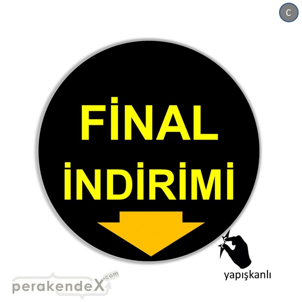 final indirimi CAMA YAPIŞAN FOLYO -oval,tek yön baskı