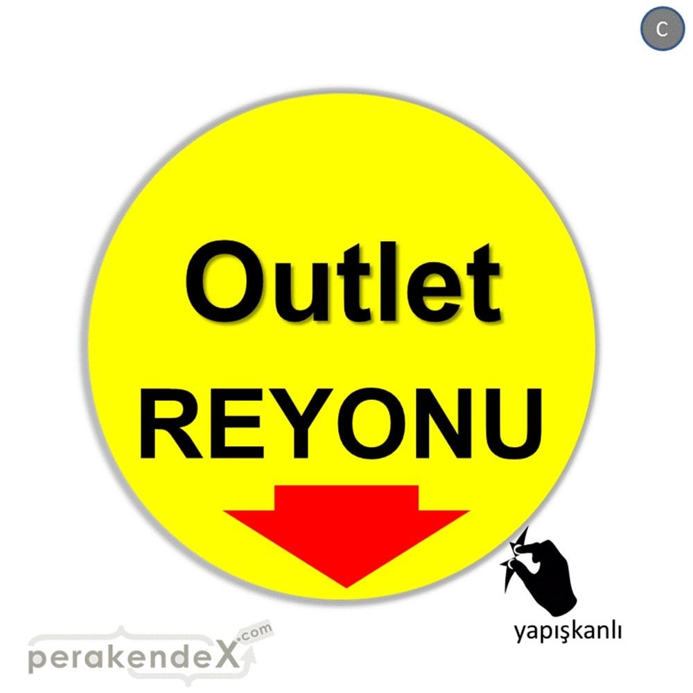 outlet reyonu CAMA YAPIŞAN FOLYO -oval,tek yön baskı