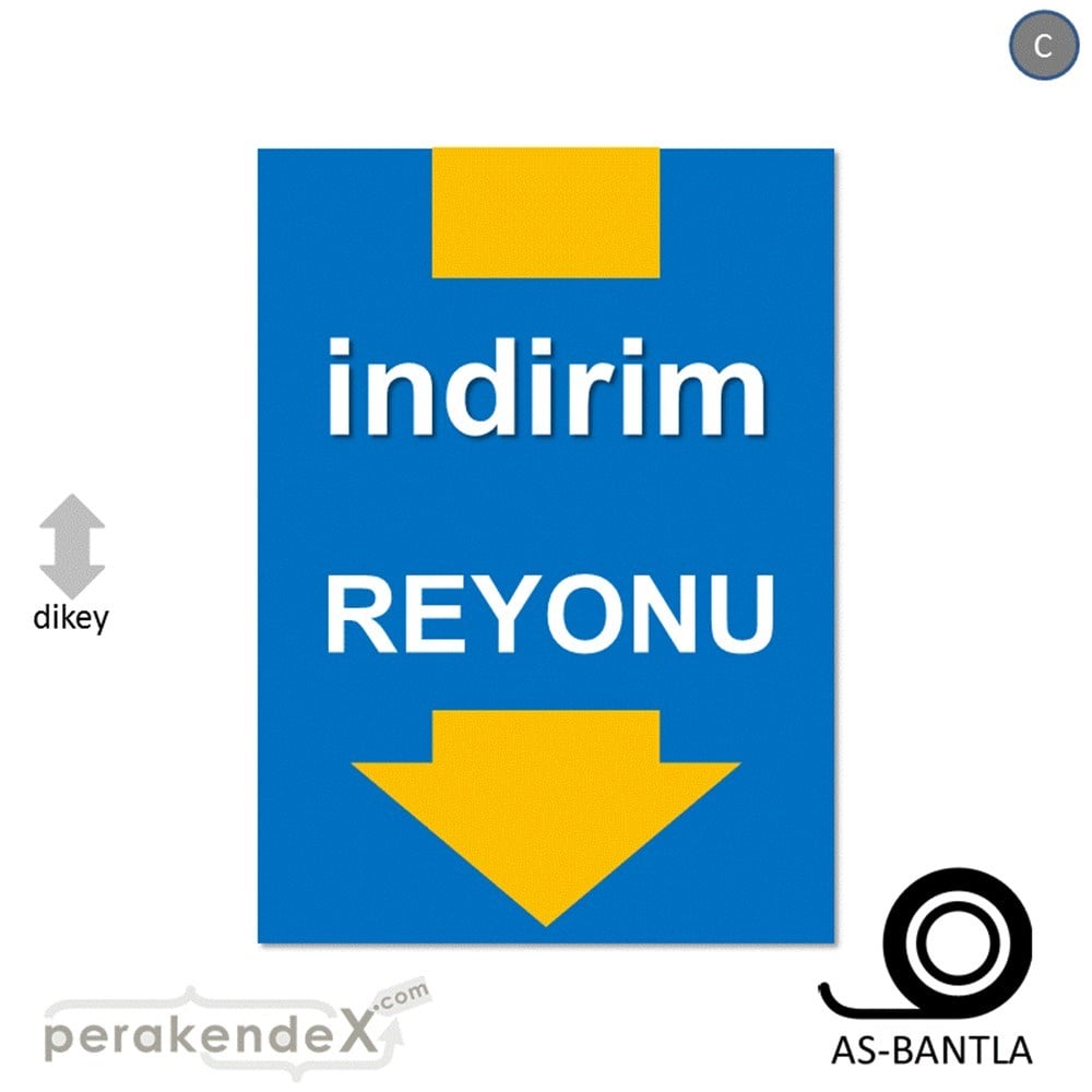 indirim reyonu POSTERİ -dikdörtgen,tek yön baskı