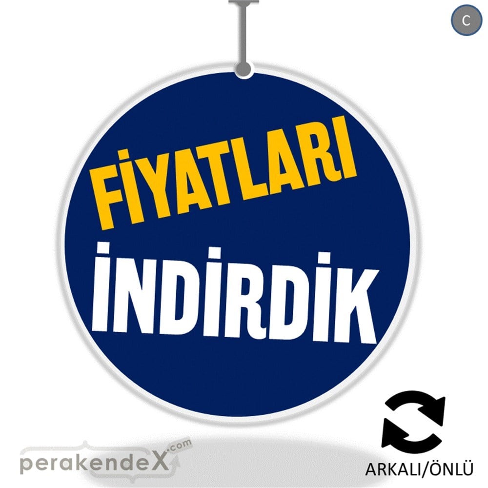 fiyatları indirdik DÖNKARTI -oval,çift yön baskı