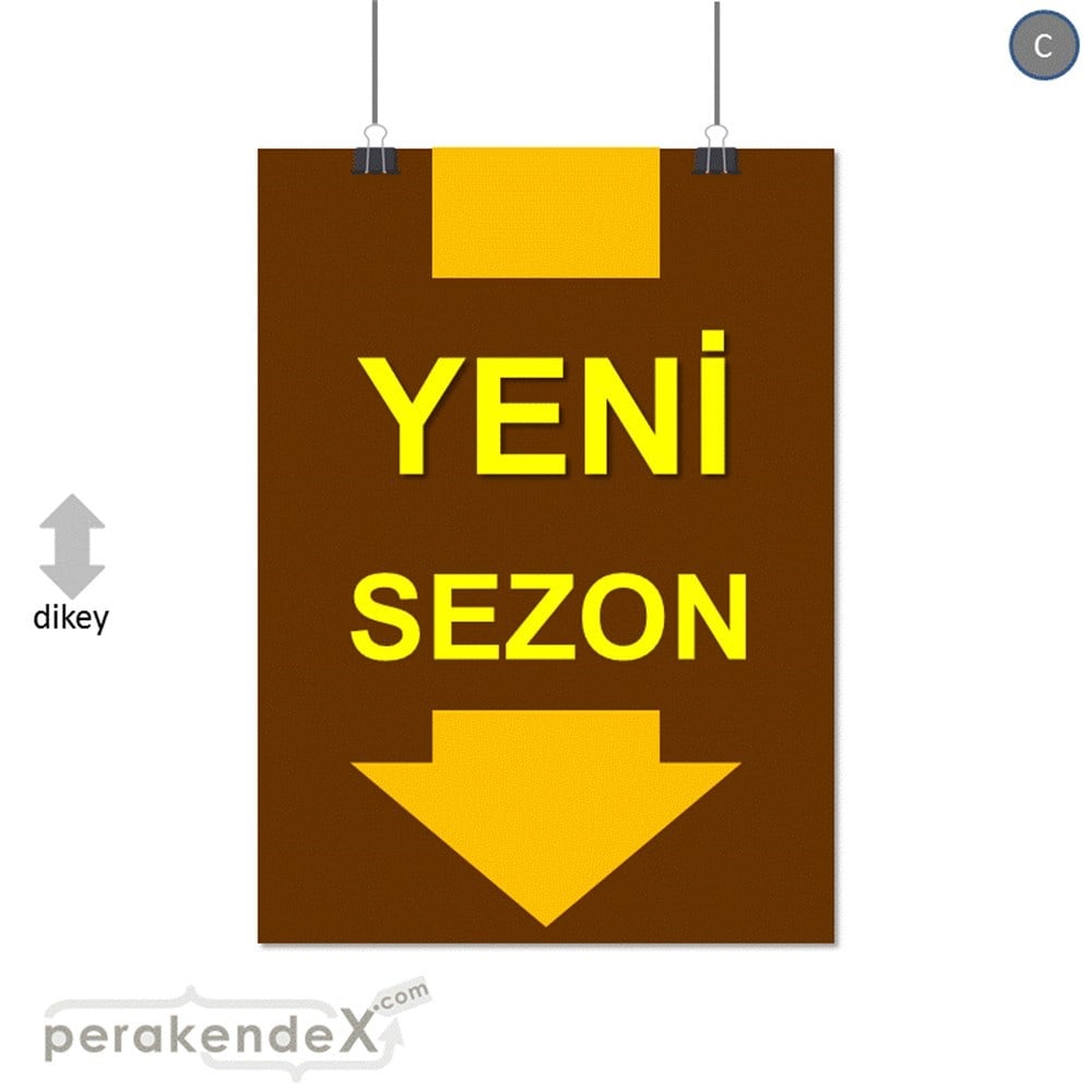 yeni sezon * SERT PLASTİK POSTER -dikdörtgen,tek yön baskı