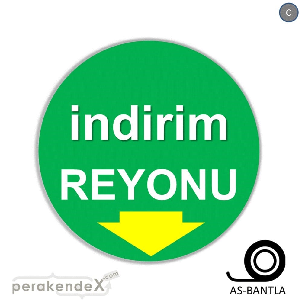 indirim reyonu SERT PLASTİK POSTER -oval,tek yön baskı