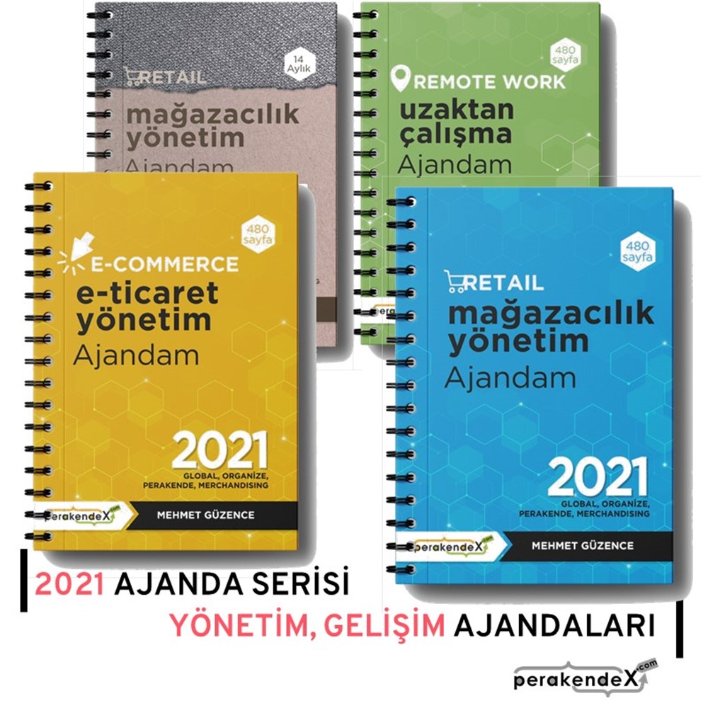 10 adet E-TİCARET YÖNETİM AJANDASI 2021 --Turuncu Renk - Standart Boy - 12 AYLIKmağaza yönetim ajandası