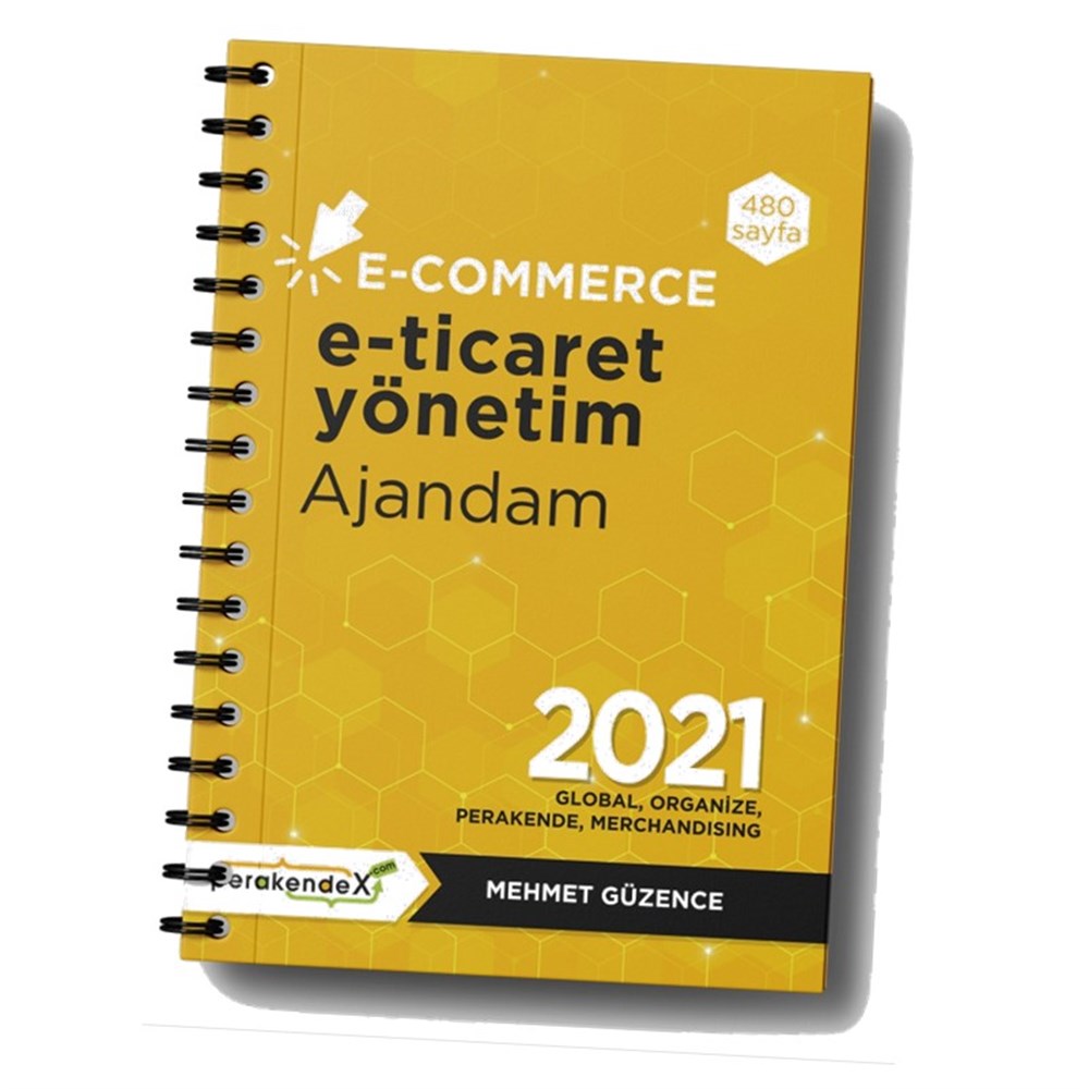 10 adet E-TİCARET YÖNETİM AJANDASI 2021 --Turuncu Renk - Standart Boy - 12 AYLIKmağaza yönetim ajandası