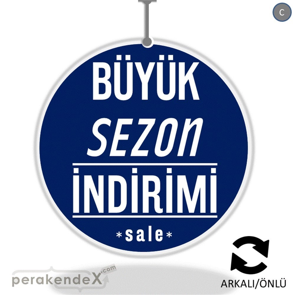 büyük sezon indirimi >sale DÖNKARTI -oval,çift yön baskı