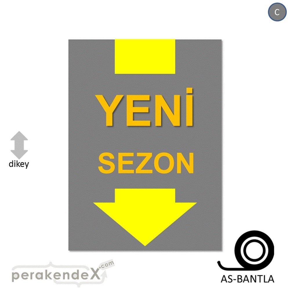 yeni sezon * POSTERİ -dikdörtgen,tek yön baskı