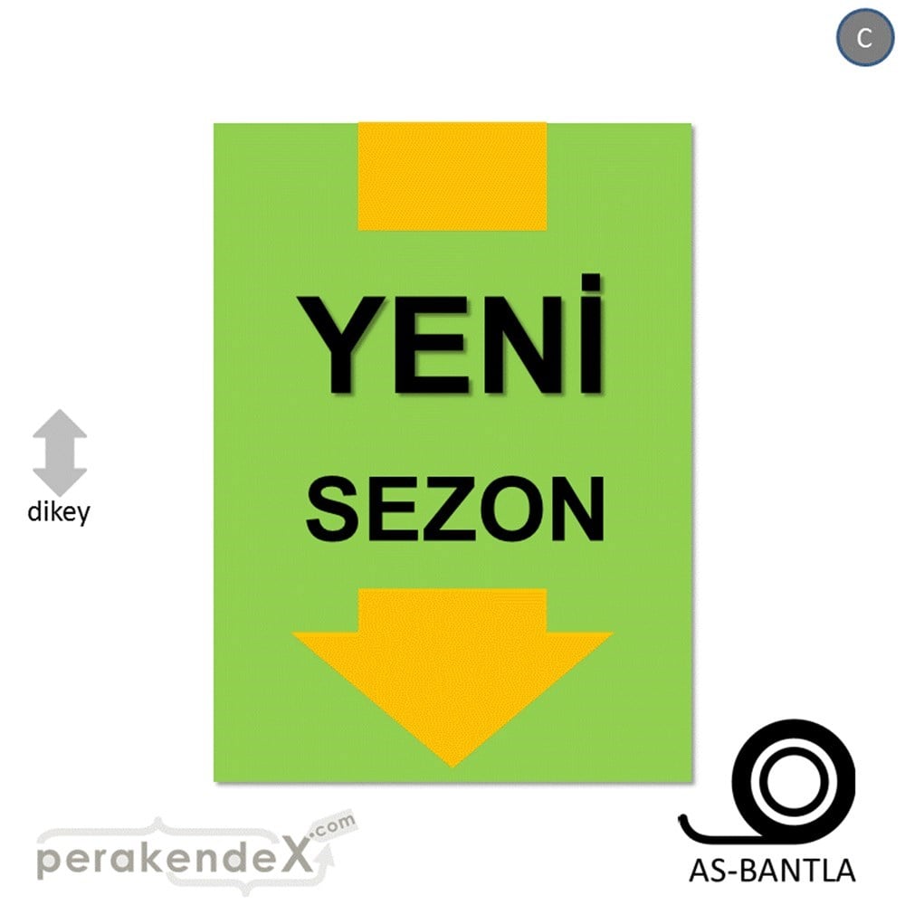 yeni sezon * POSTERİ -dikdörtgen,tek yön baskı