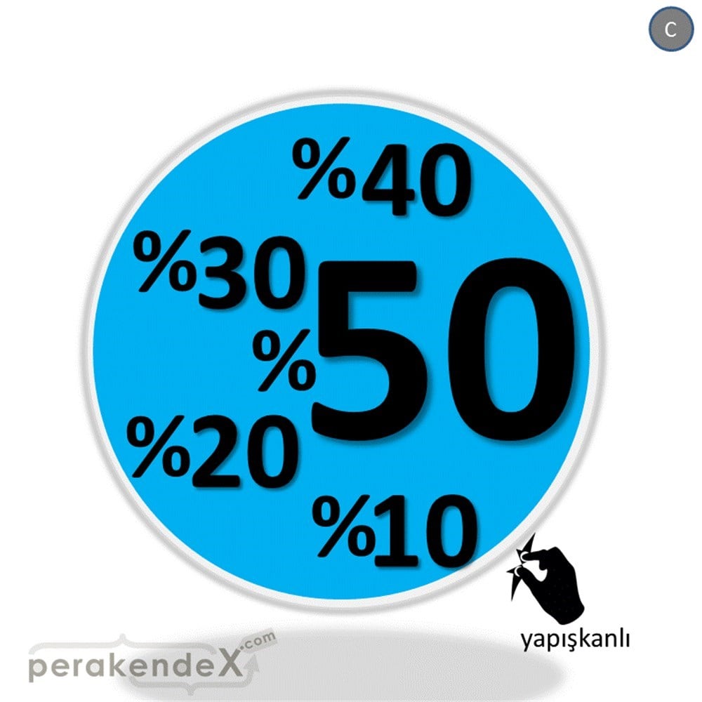 yüzde(50-40-30-20-10) indirim CAMA YAPIŞAN FOLYO -oval,tek yön baskı