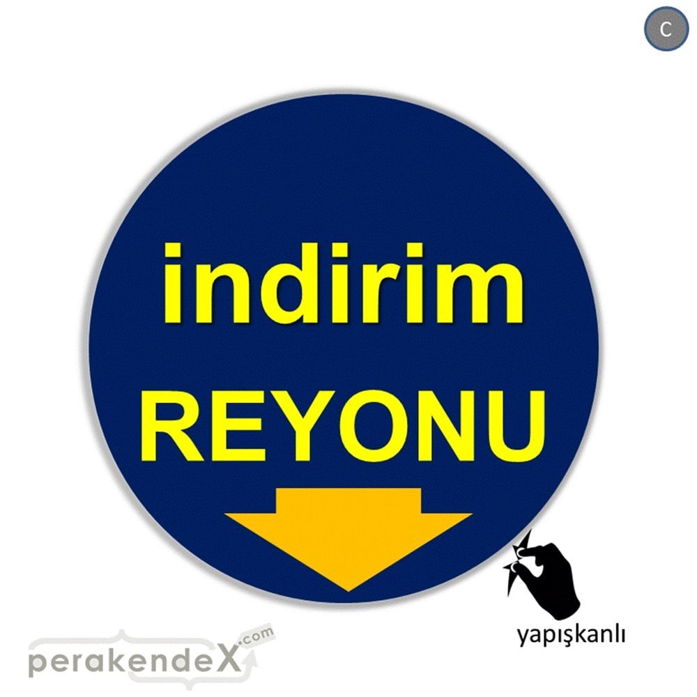 indirim reyonu CAMA YAPIŞAN FOLYO -oval,tek yön baskı