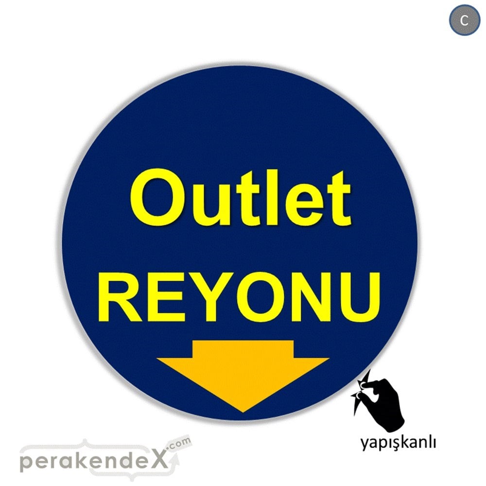 outlet reyonu CAMA YAPIŞAN FOLYO -oval,tek yön baskı