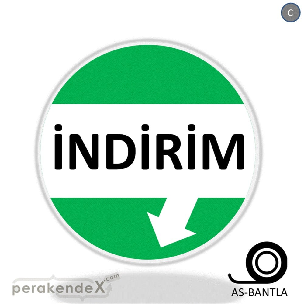 2 oklu indirim SERT PLASTİK POSTER -oval,tek yön baskı