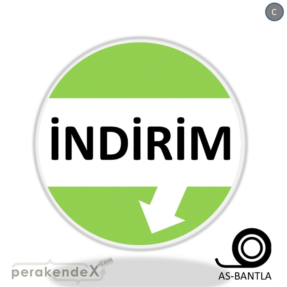 2 oklu indirim SERT PLASTİK POSTER -oval,tek yön baskı