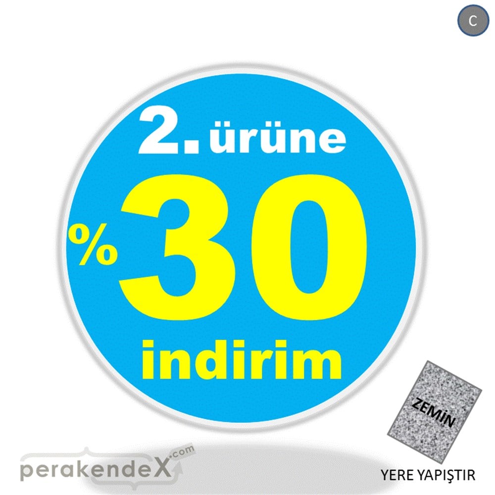 2. ürüne yüzde 30 indirim YER ZEMİNE YAPIŞIR -oval,tek yön baskı
