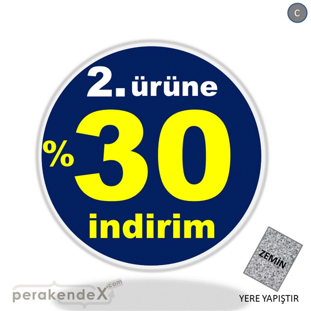 2. ürüne yüzde 30 indirim YER ZEMİNE YAPIŞIR -oval,tek yön baskı