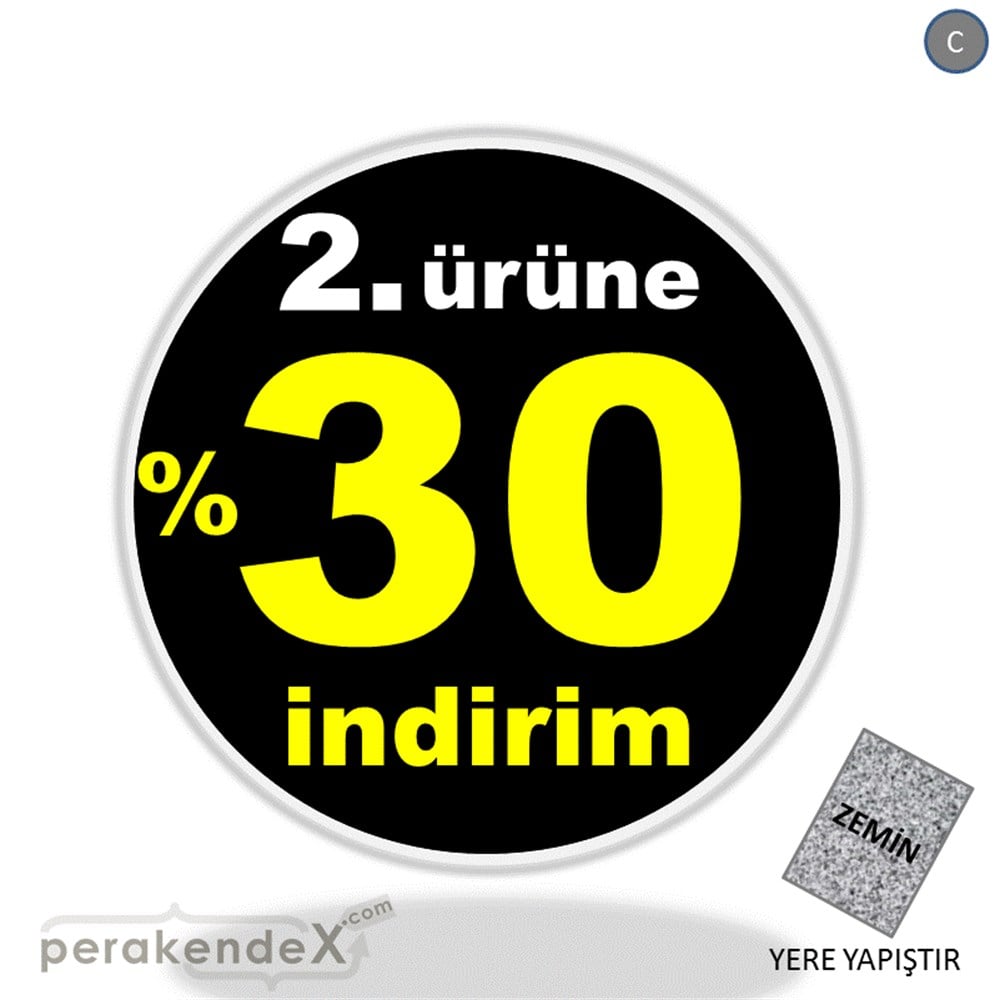 2. ürüne yüzde 30 indirim YER ZEMİNE YAPIŞIR -oval,tek yön baskı
