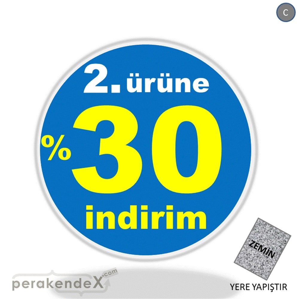 2. ürüne yüzde 30 indirim YER ZEMİNE YAPIŞIR -oval,tek yön baskı