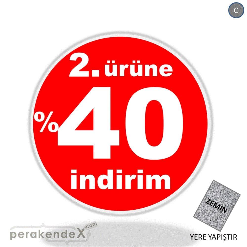 2. ürüne yüzde 40 indirim YER ZEMİNE YAPIŞIR -oval,tek yön baskı