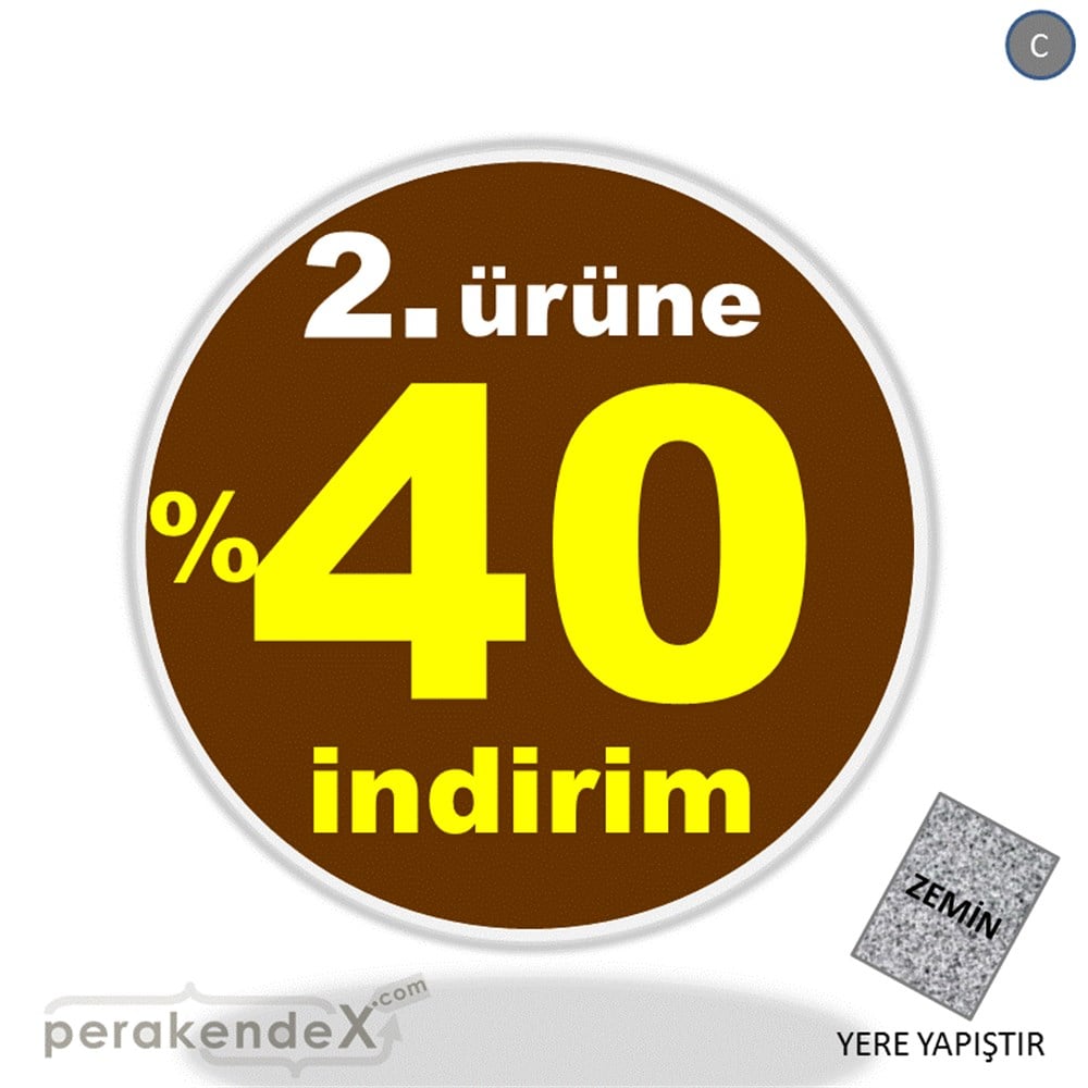 2. ürüne yüzde 40 indirim YER ZEMİNE YAPIŞIR -oval,tek yön baskı