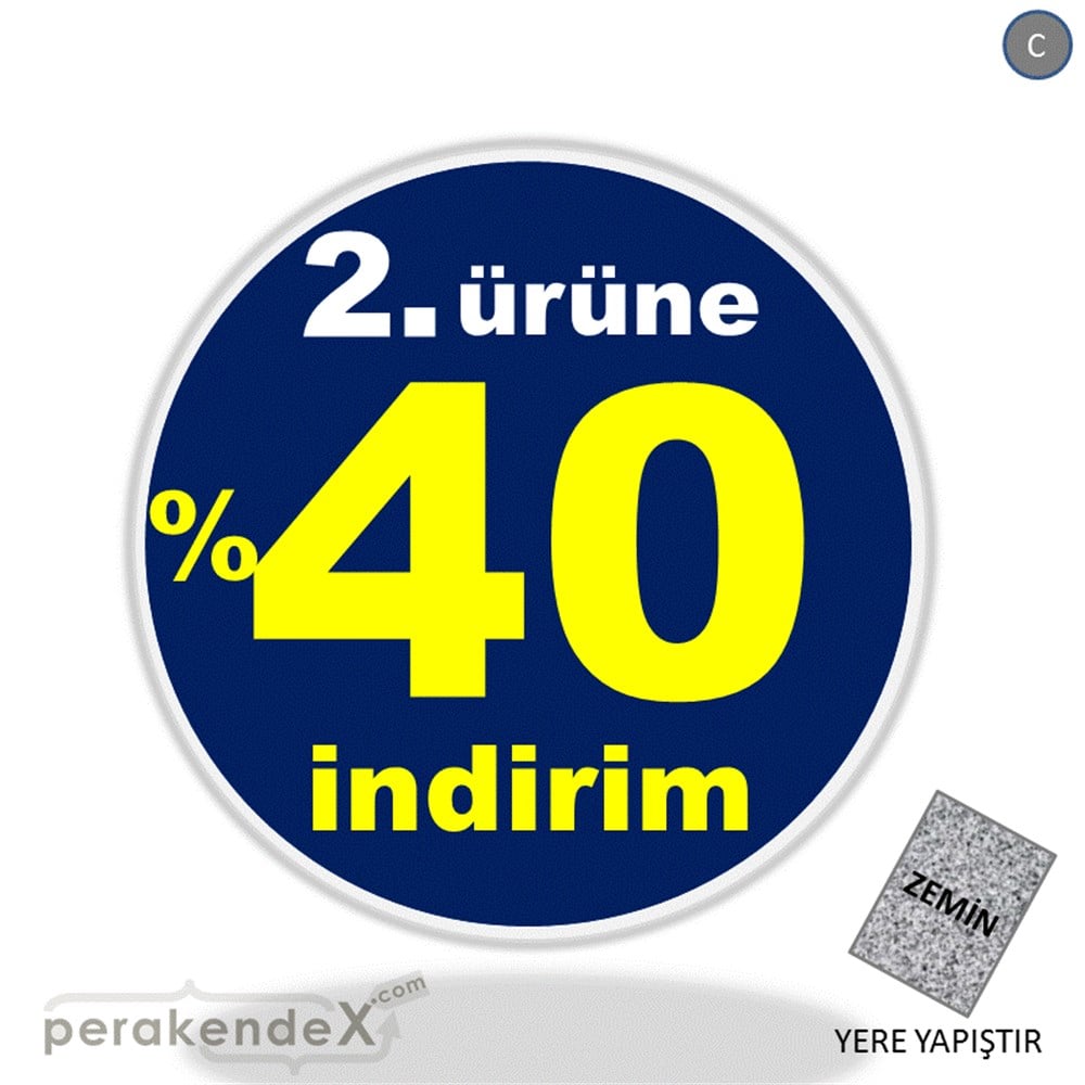 2. ürüne yüzde 40 indirim YER ZEMİNE YAPIŞIR -oval,tek yön baskı