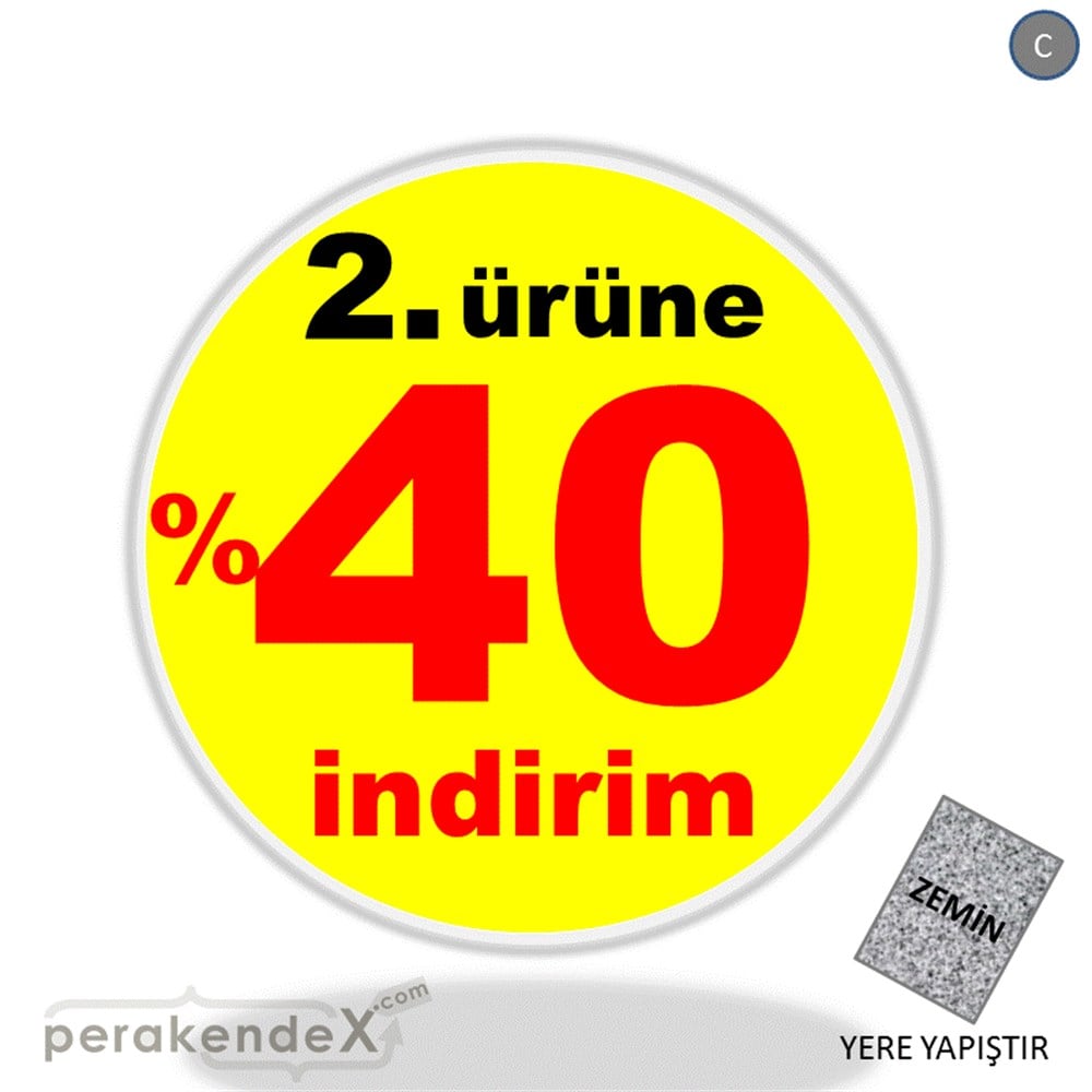 2. ürüne yüzde 40 indirim YER ZEMİNE YAPIŞIR -oval,tek yön baskı