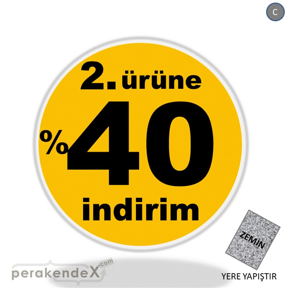 2. ürüne yüzde 40 indirim YER ZEMİNE YAPIŞIR -oval,tek yön baskı