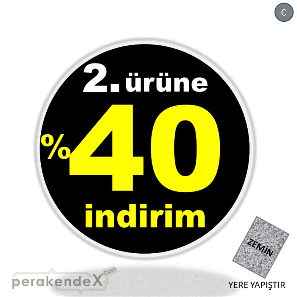 2. ürüne yüzde 40 indirim YER ZEMİNE YAPIŞIR -oval,tek yön baskı