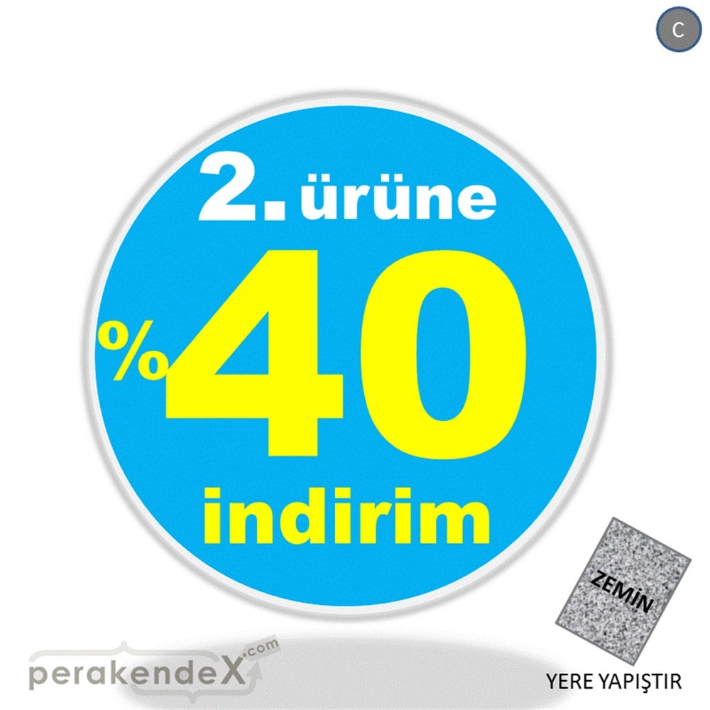 2. ürüne yüzde 40 indirim YER ZEMİNE YAPIŞIR -oval,tek yön baskı